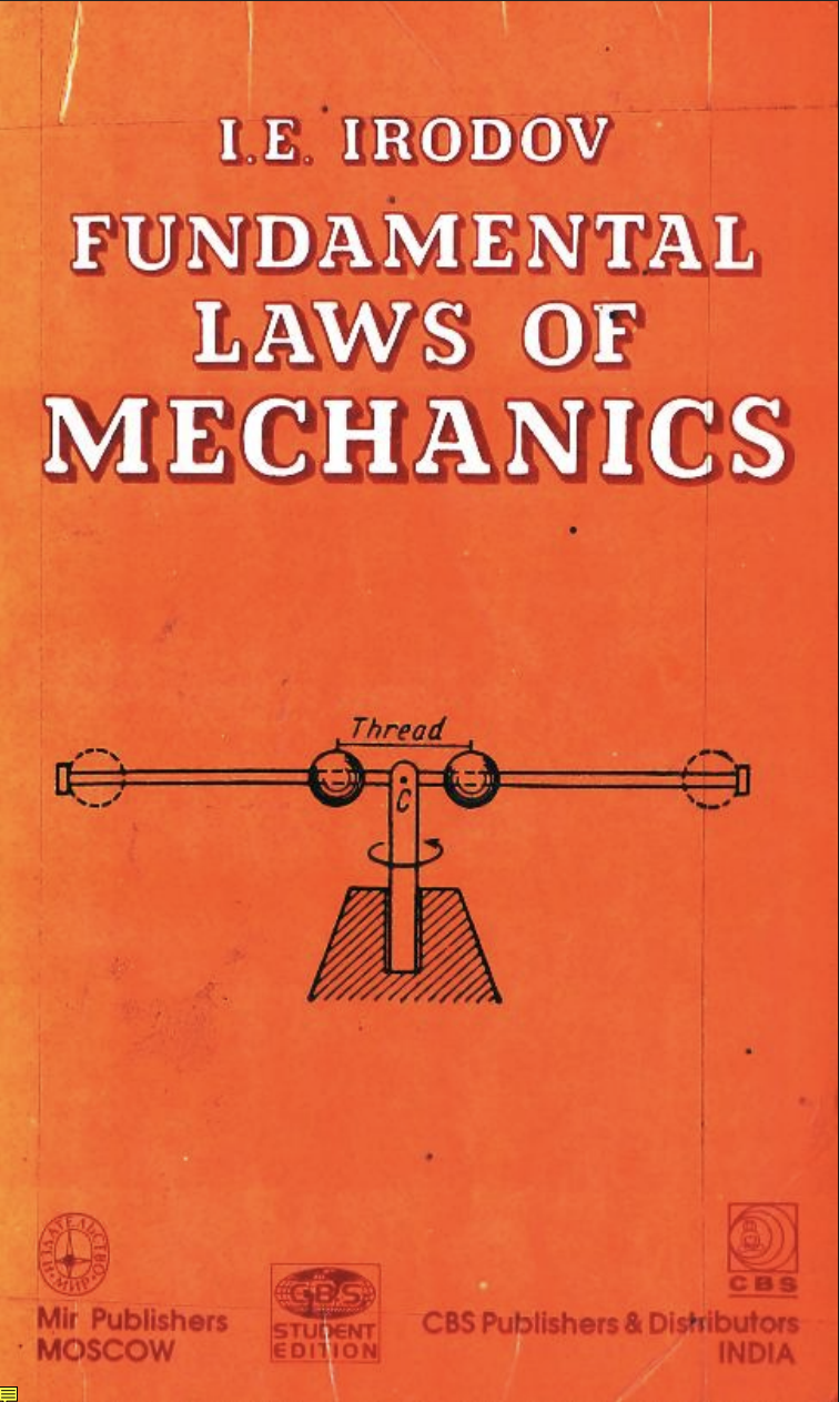 Fundamental Laws of Mechanics (I.E. IRODOV)